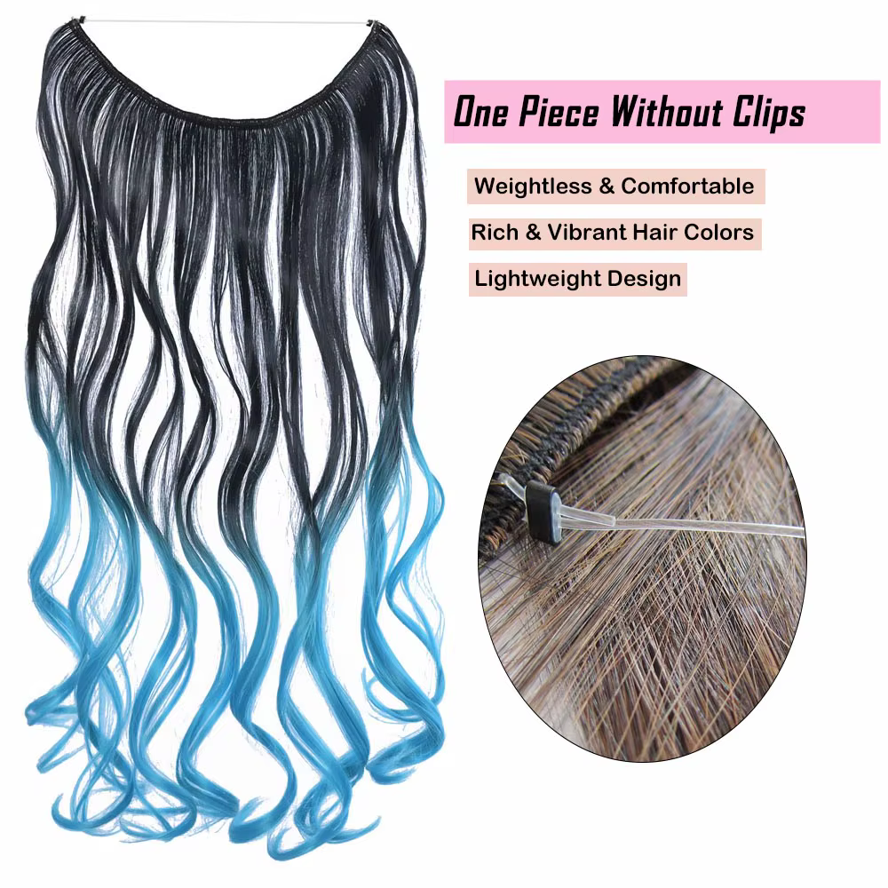 Extension de cheveux synthétiques pour femme