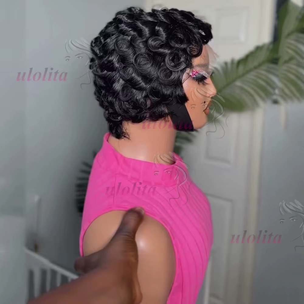 Perruque courte bouclée Chioma