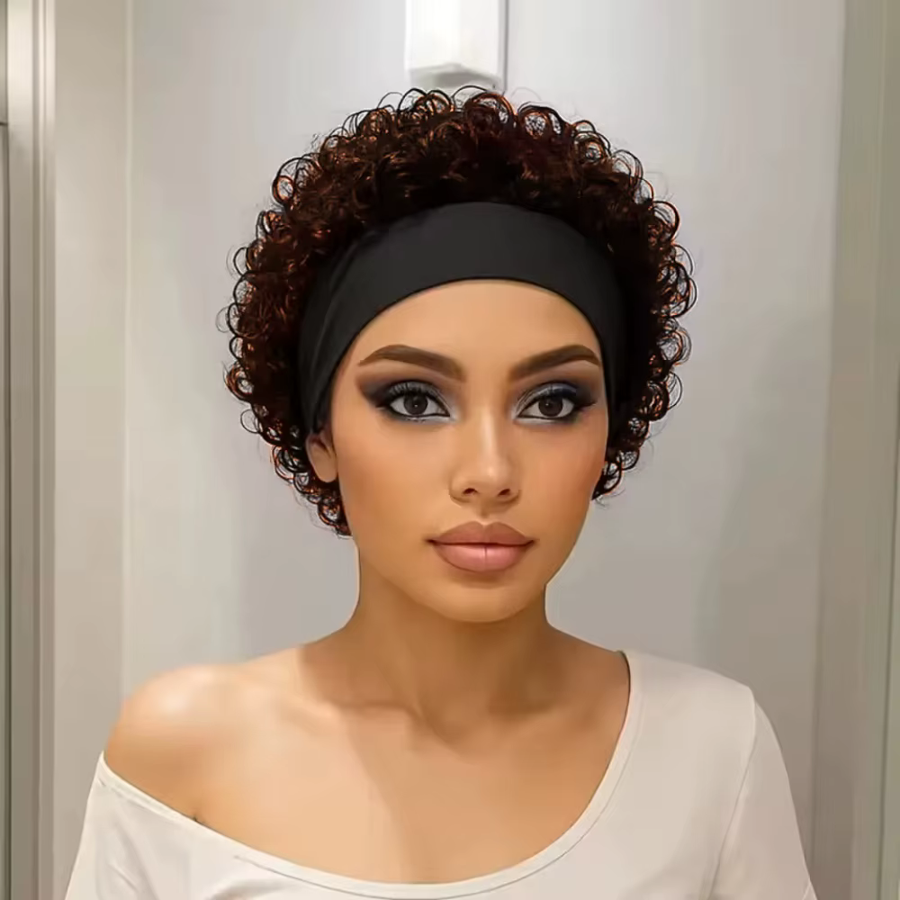 Perruque bandeau Water Wave en cheveux humains