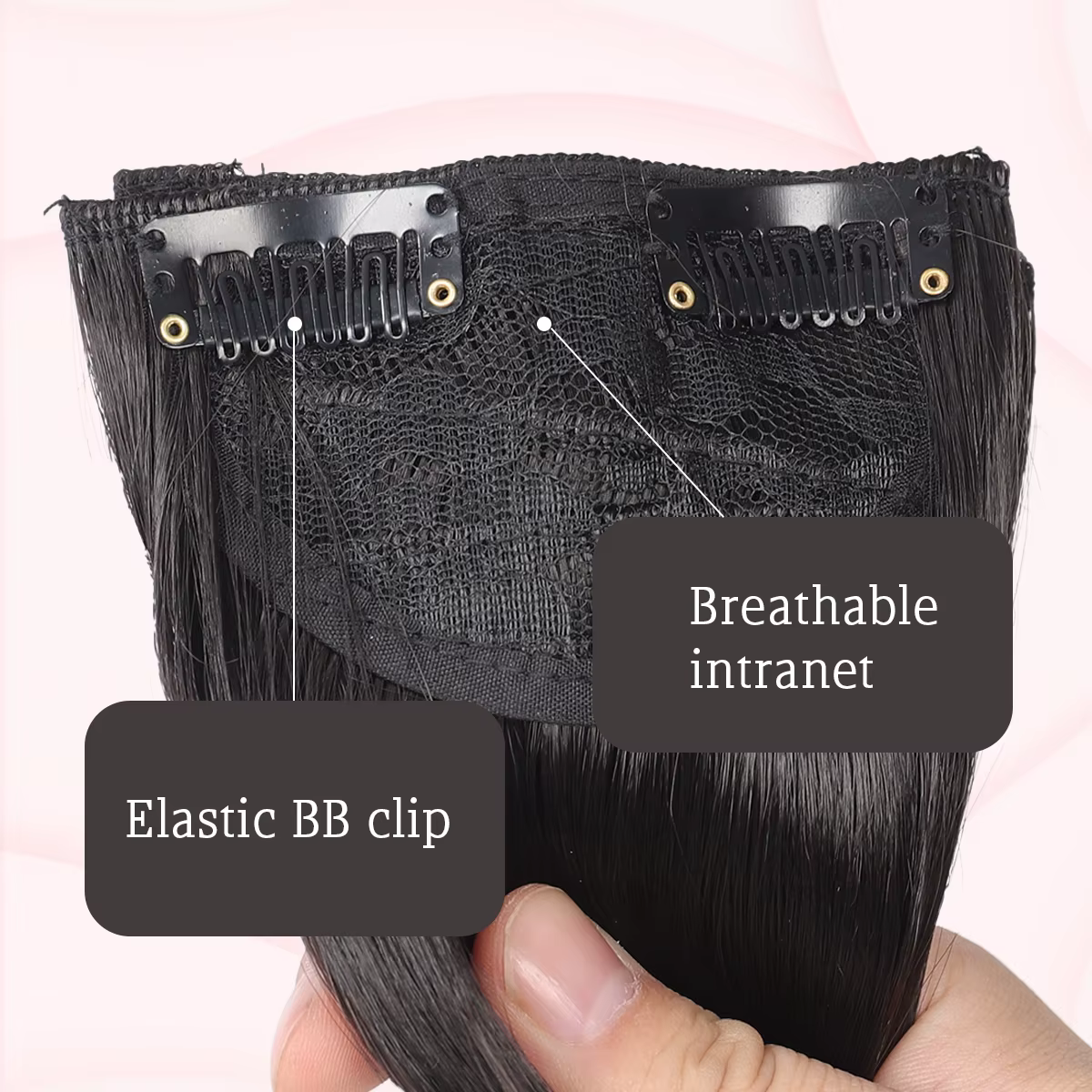 Tecinvisible-Perruque synthétique 16-24 pouces pour femme, extension capillaire, trois raides pour augmenter le volume des cheveux