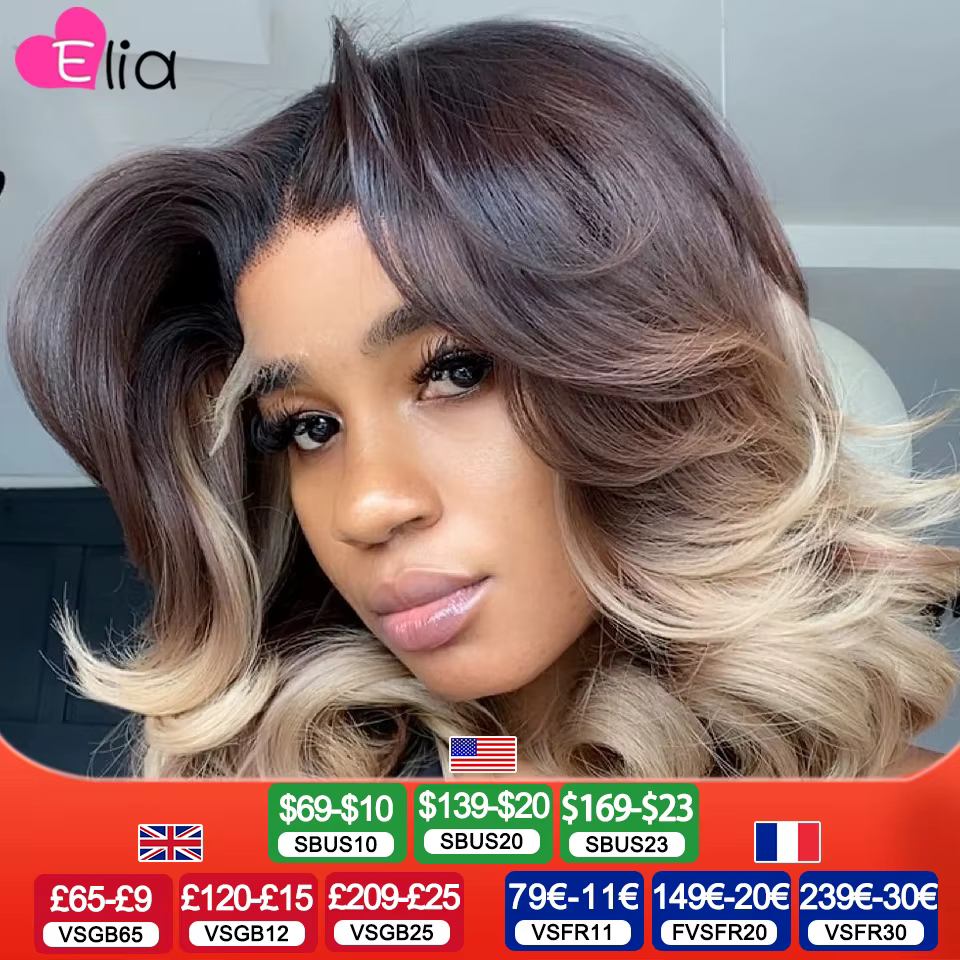 Perruque Bob Lace Front Wig brésilienne naturelle