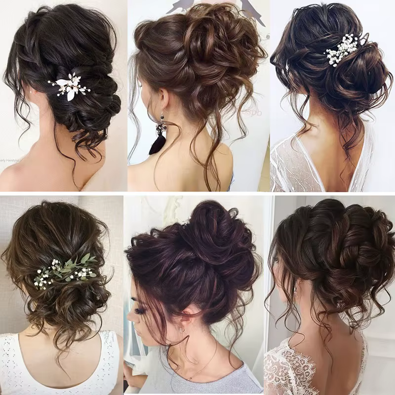 WIGSIN synthétique griffe Chignon court désordre cheveux bouclés