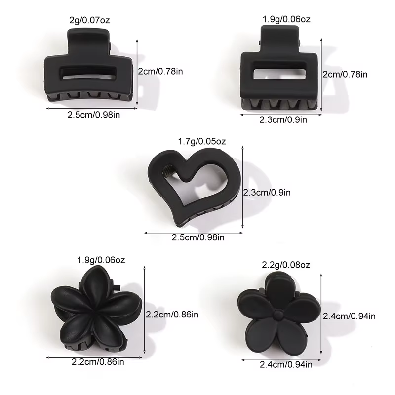 Pack de mini pinces à cheveux à fleurs pour femmes