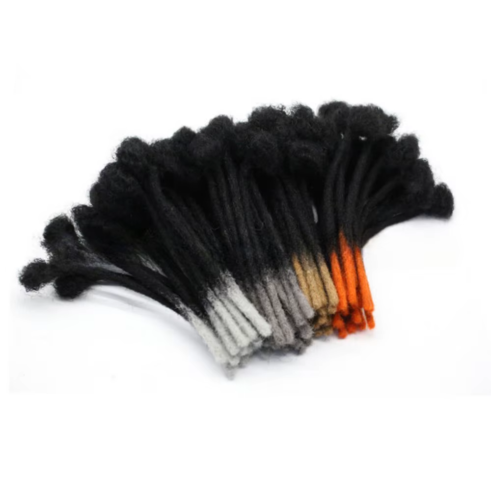 Extensions de cheveux humains colorés Dreadlock de 0.6 cm