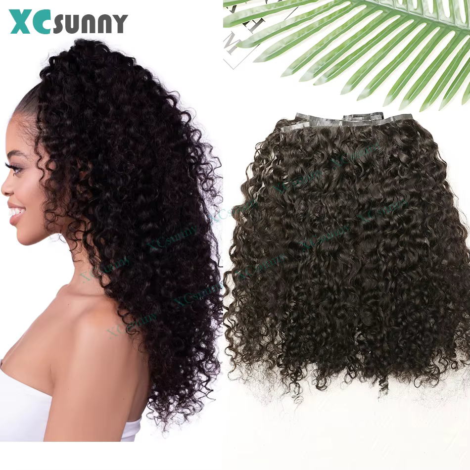 Extensions de cheveux bouclés à clipser