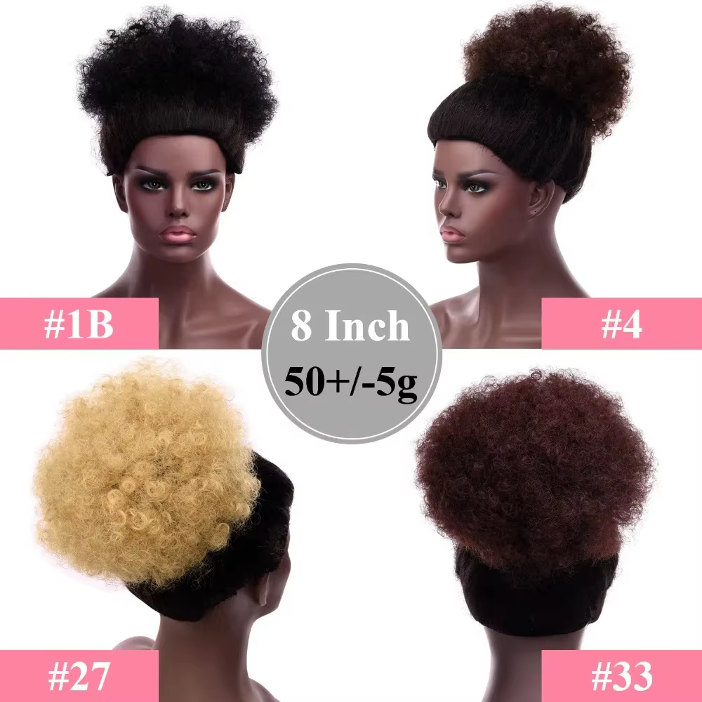 Queue de cheval afro synthétique pour cheveux naturels