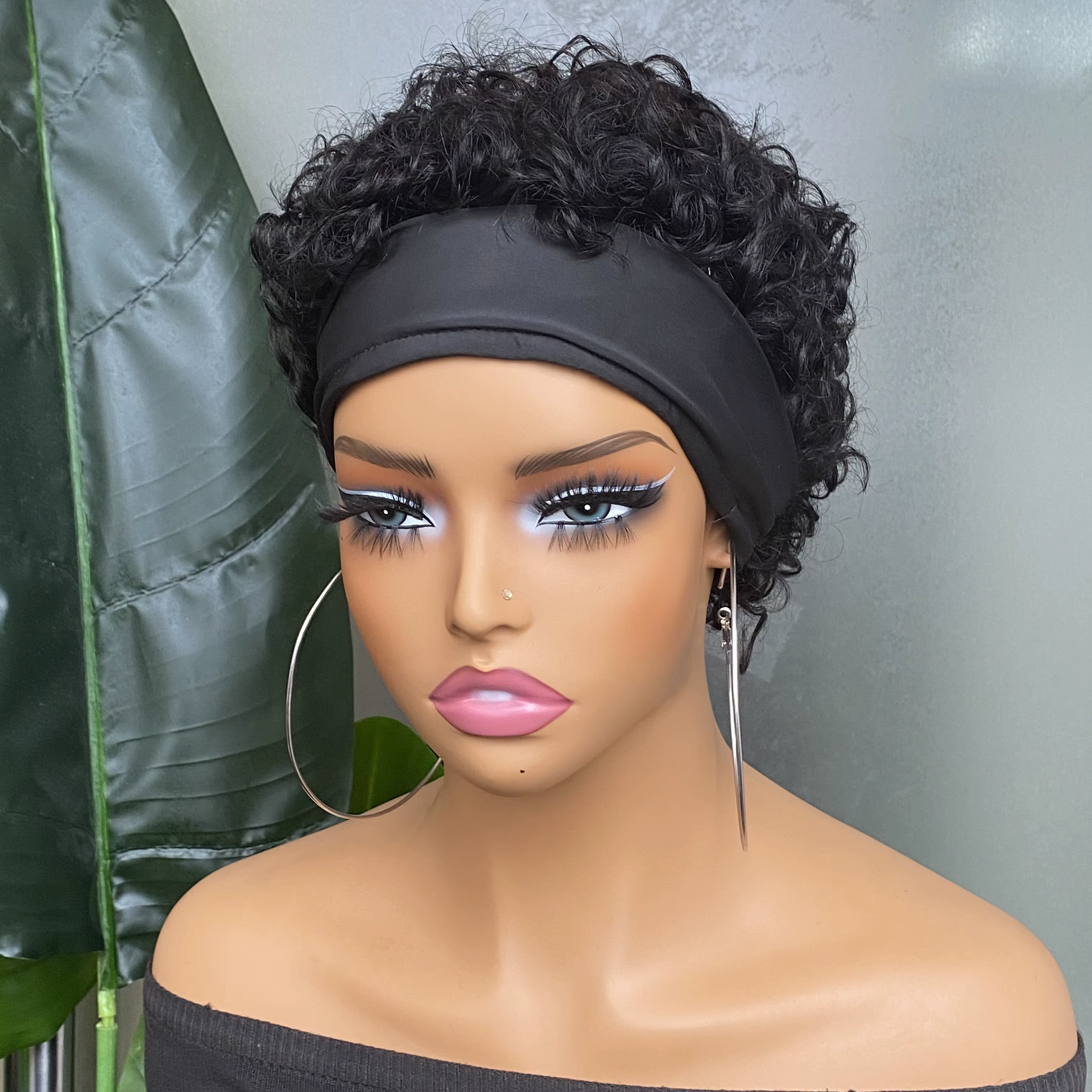 Perruque bandeau Water Wave en cheveux humains