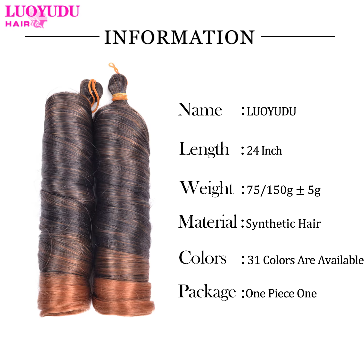 Boucles françaises tressage Extensions de cheveux