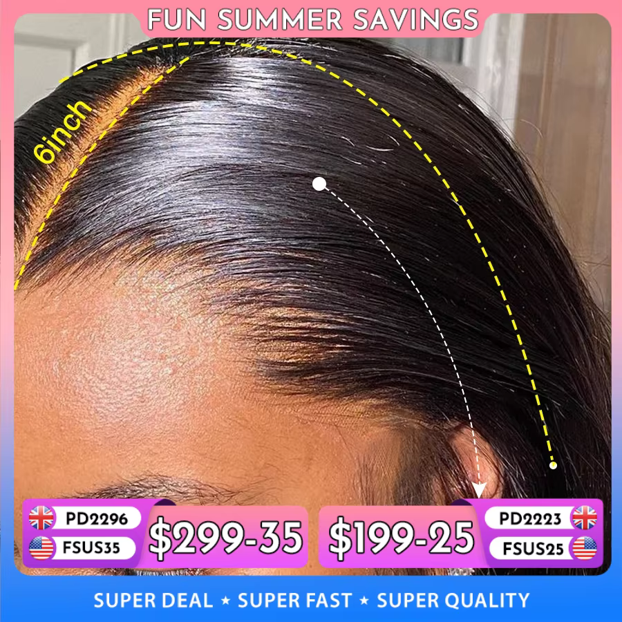 13x6 HD pleine dentelle frontale perruques 250% Invisible HD