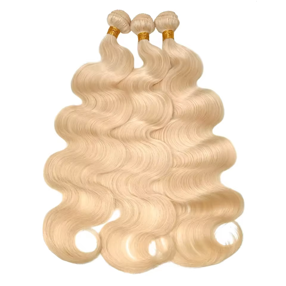Tissage en lot brésilien 100% naturel Body Wave blond 613