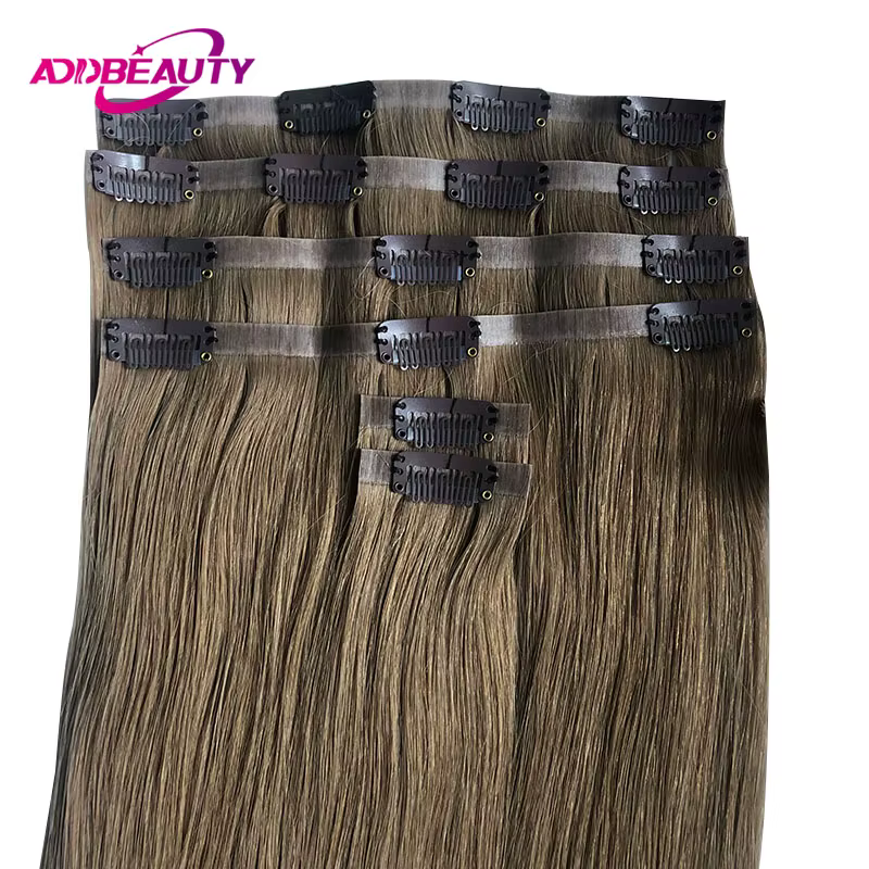 Extensions de cheveux à clipser et à coller