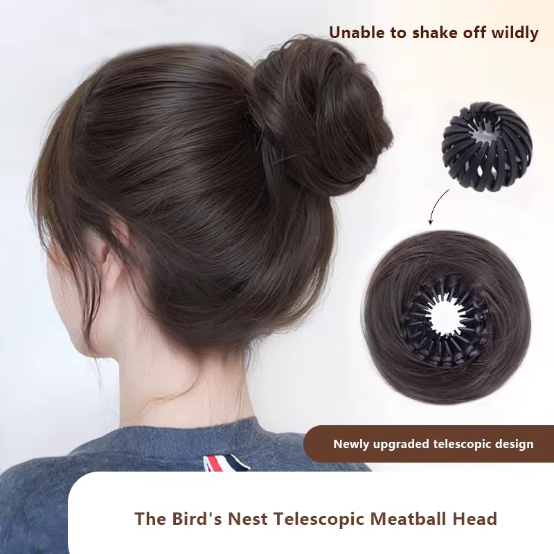 Chignon synthétique lisse à clipser