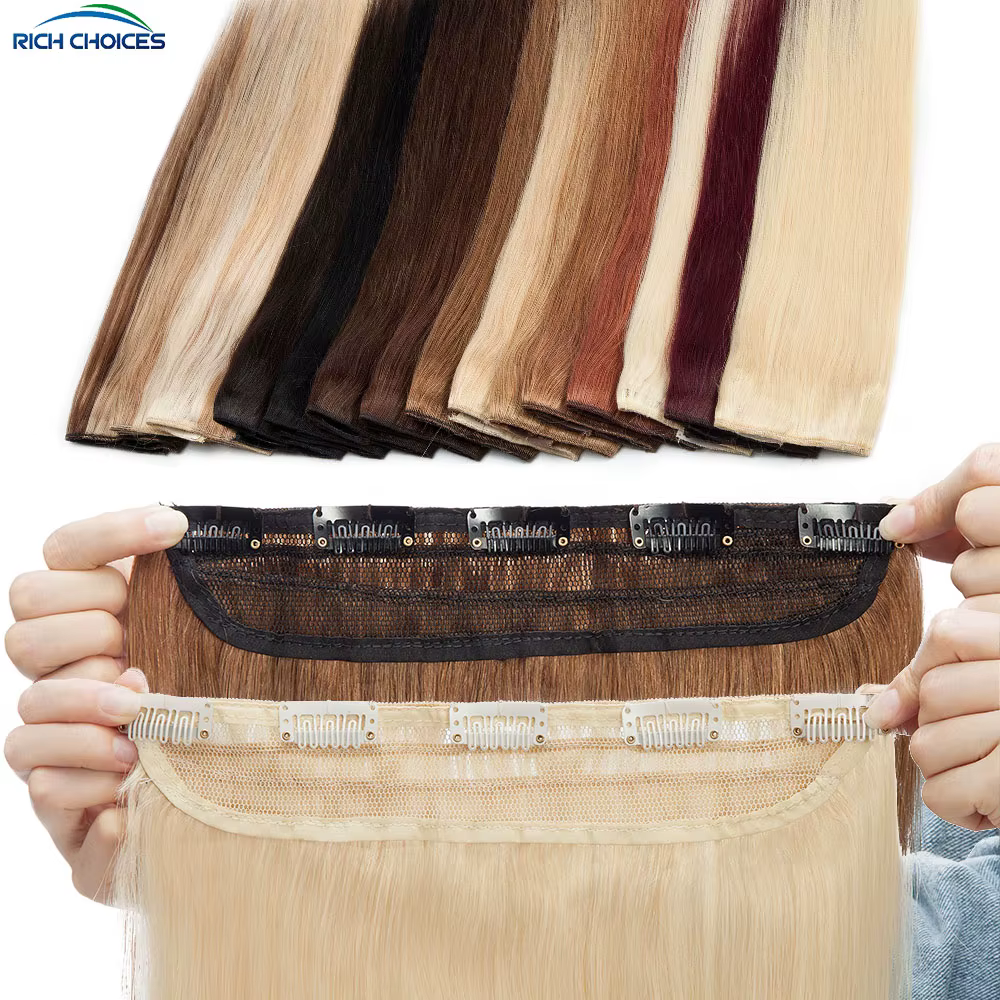 Extensions de cheveux humains à clipser pour femmes