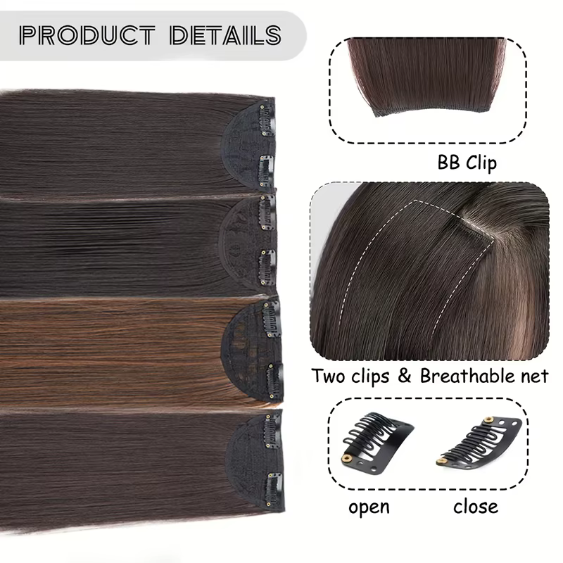 Extensions capillaires synthétiques invisibles sans couture