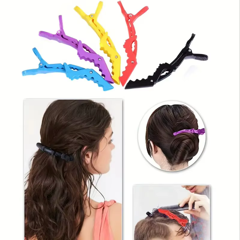 Pinces à cheveux Crocodile 6 pièces/ensemble