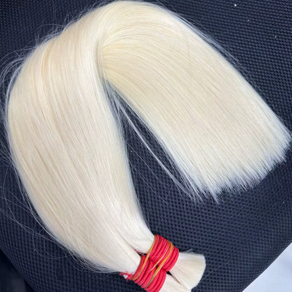Mega Hair Cabelo Humano paquets de cheveux humains vietnamiens bruts pour tressage 100% non transformés sans trame