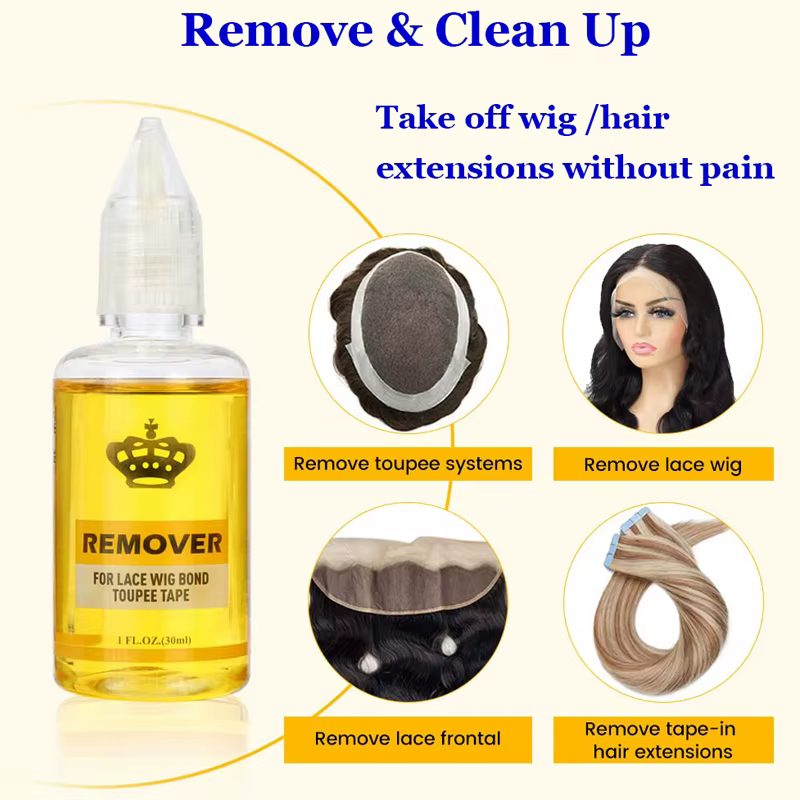 Dissolvant de colle liquide pour Extensions de cheveux