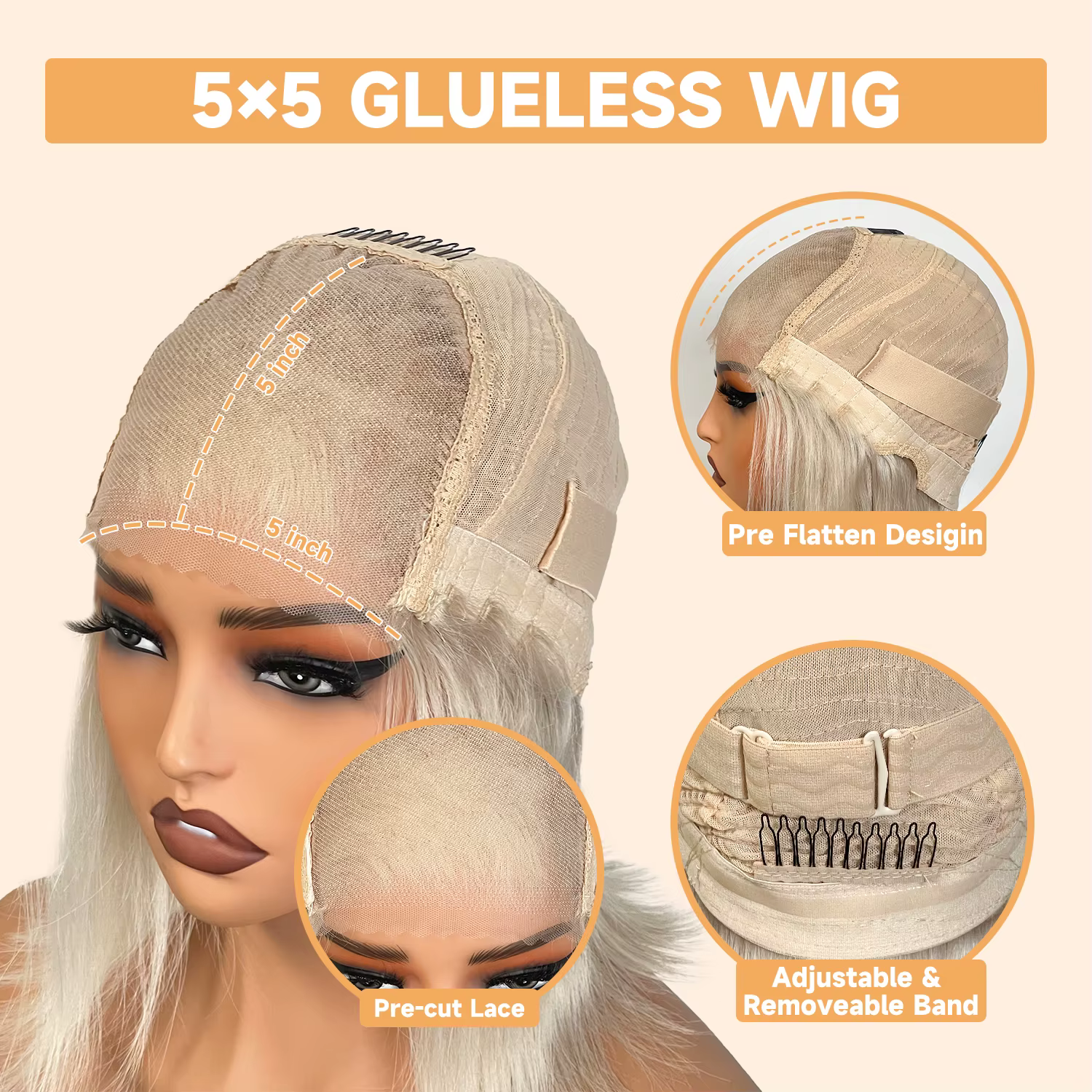 Perruque Lace Front Wig Remy naturelle