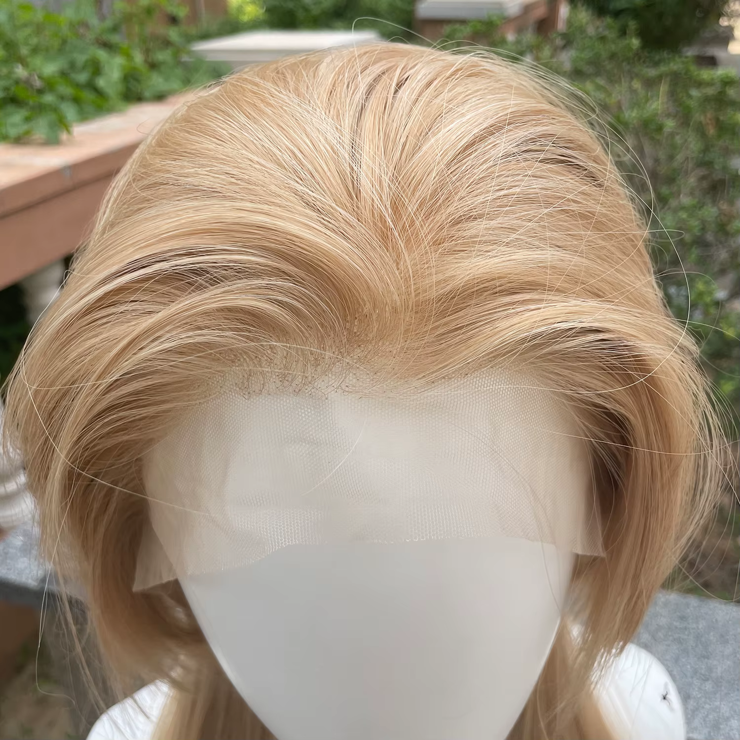 Perruques Lace Front wig synthétiques blondes de couleurs mélangées 13x4