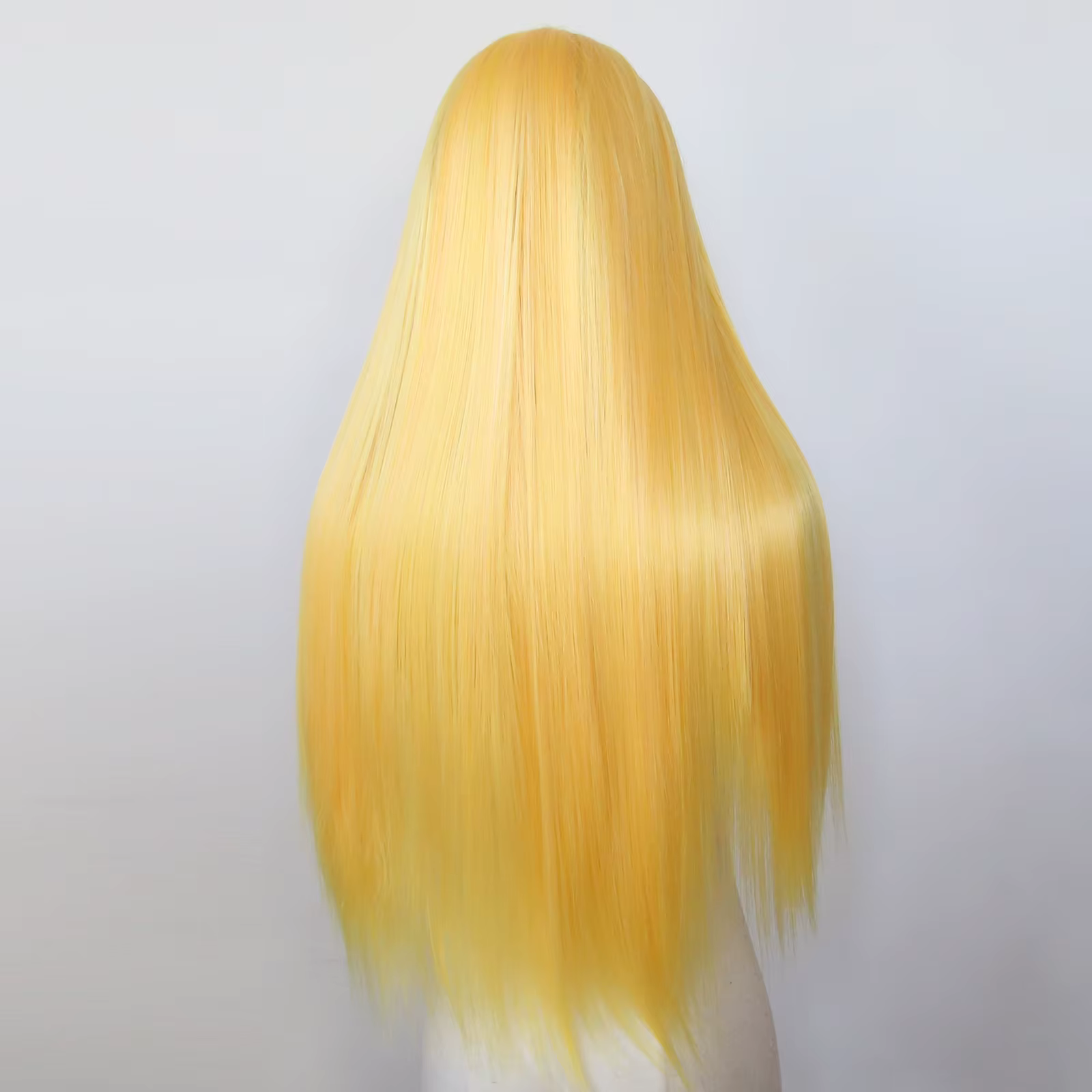Perruque Lace Front Wig synthétique jaune