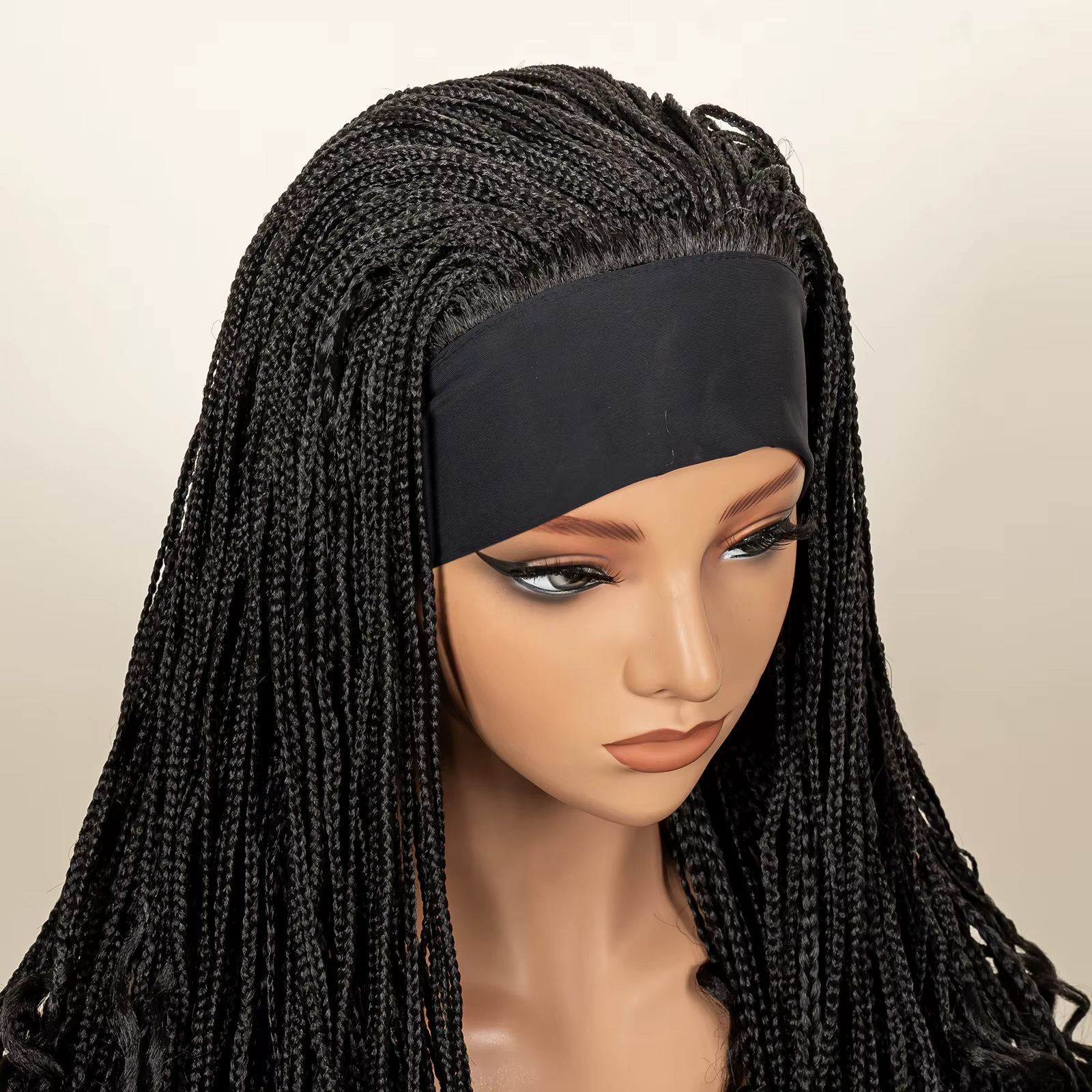 Perruque tressée bandeau