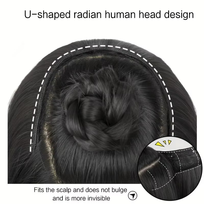 Extensions capillaires synthétiques longues ondulées en forme de U