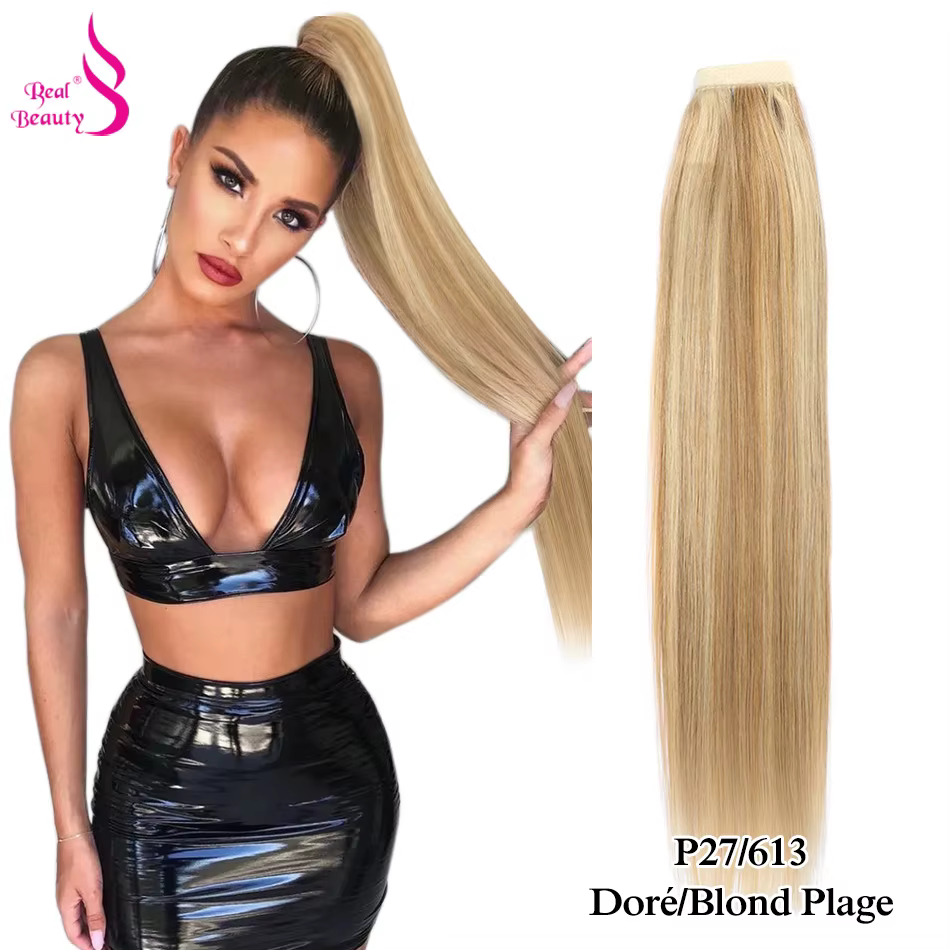 Real Beauty – queue de cheval de cheveux humains