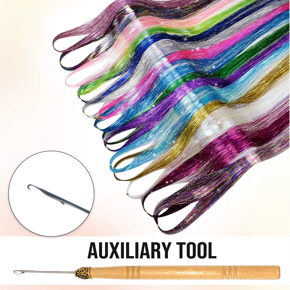 Kit de guirlandes de cheveux à paillettes