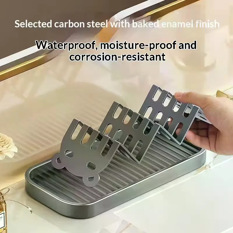 Porte-savon en acier inoxydable auto-drainant avec plateau pour douche, évier, cuisine, salle de bain
