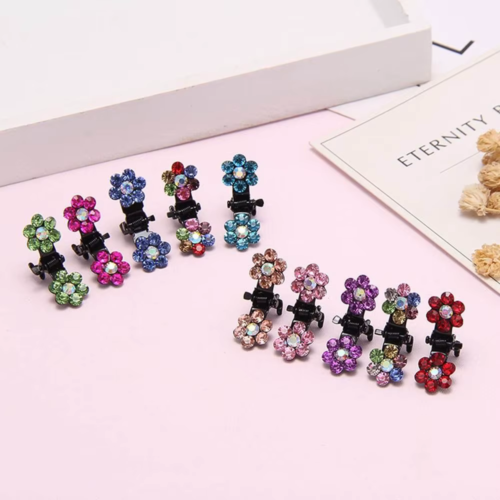 Mini pince à cheveux en cristal pour filles