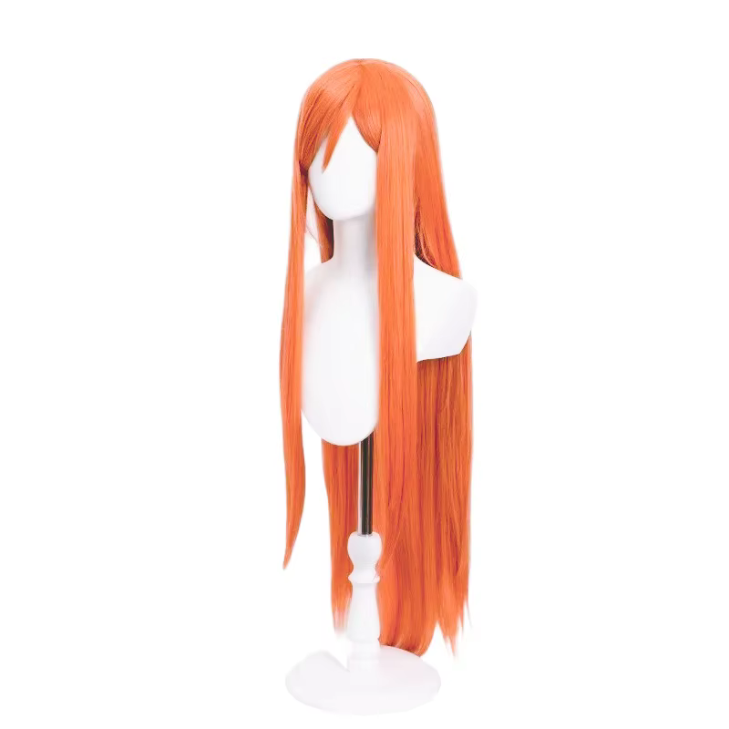 Perruque synthétique orange extra longue pour cosplay Anime Bleach Inoue Orihime