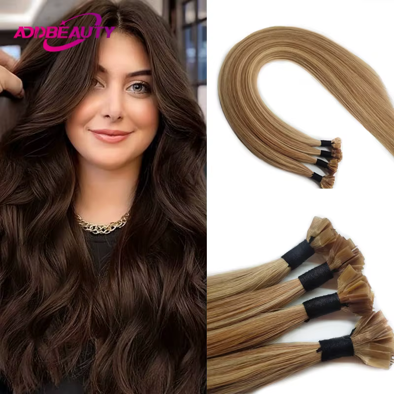 K Tip-Extensions de Cheveux Humains pour Femme