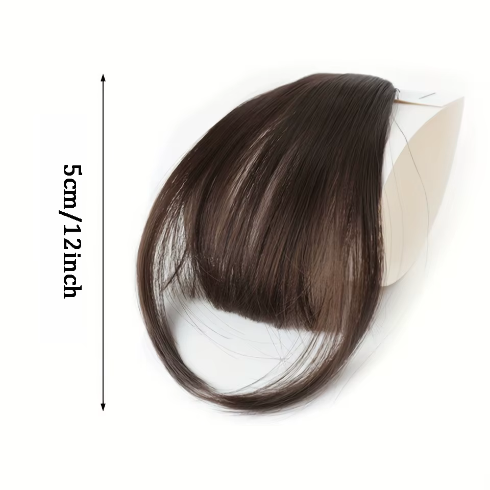 Extensions de cheveux synthétiques bouclées avec frange avant soignée à clipser