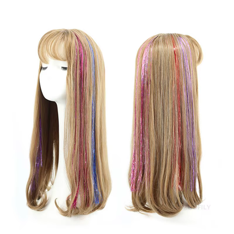 Extensions de cheveux holographiques laser