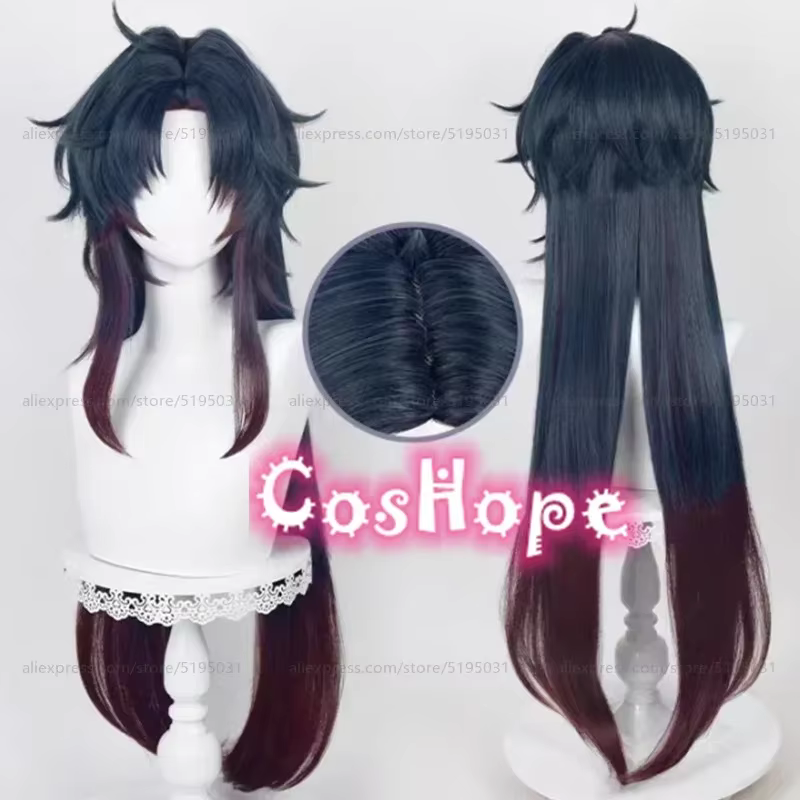 Perruque de Cosplay à lame 90cm de Long