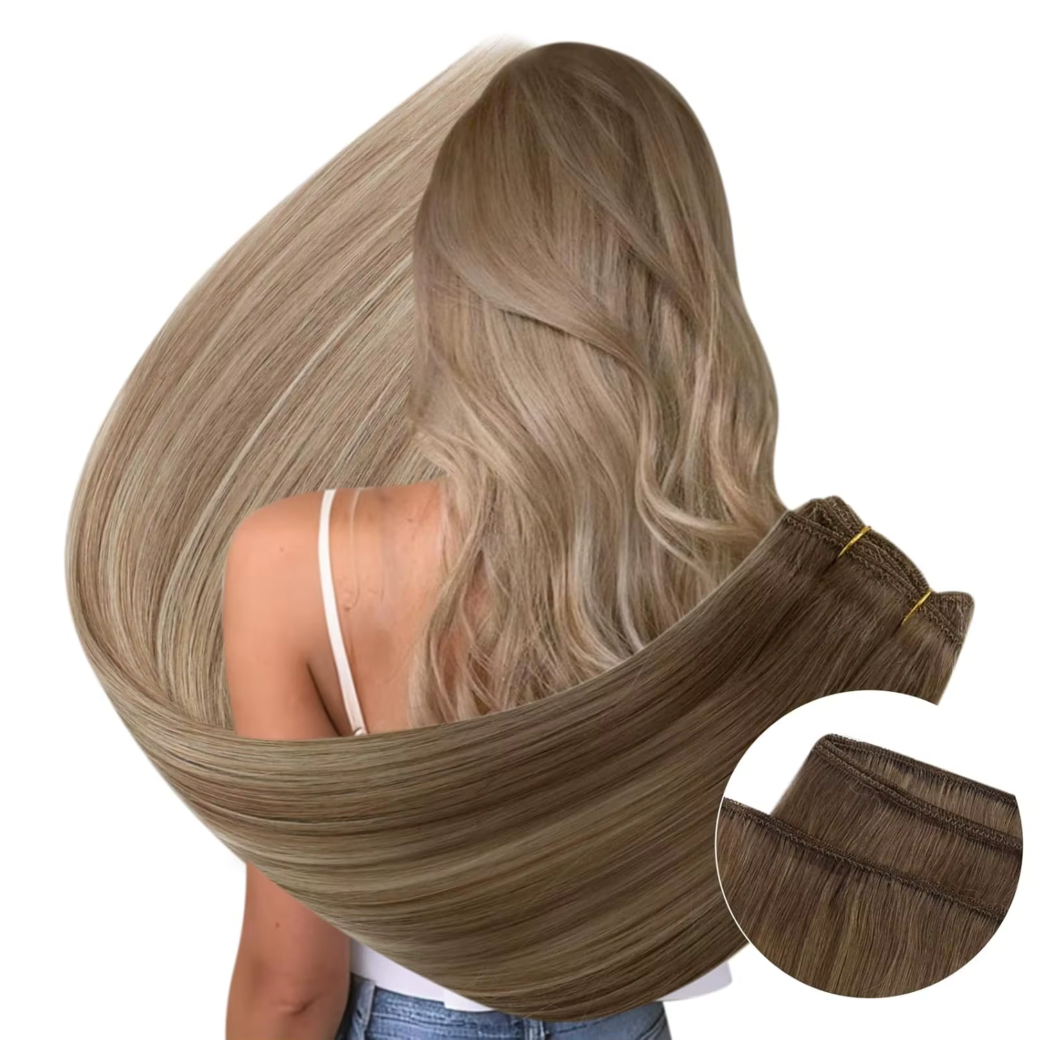 Extensions de cheveux humains Ugeat Weft Balayage