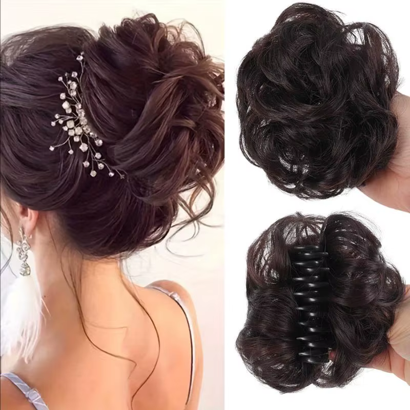 Chignon synthétique à clipser