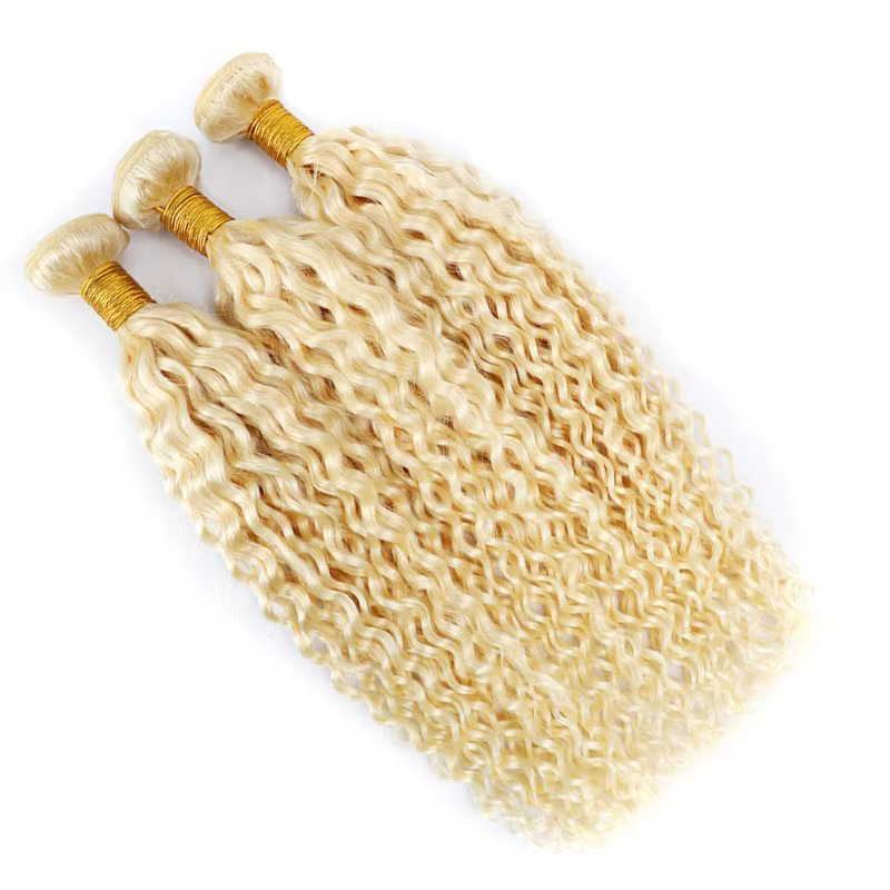 613 paquets de vague d'eau Blonde 100%