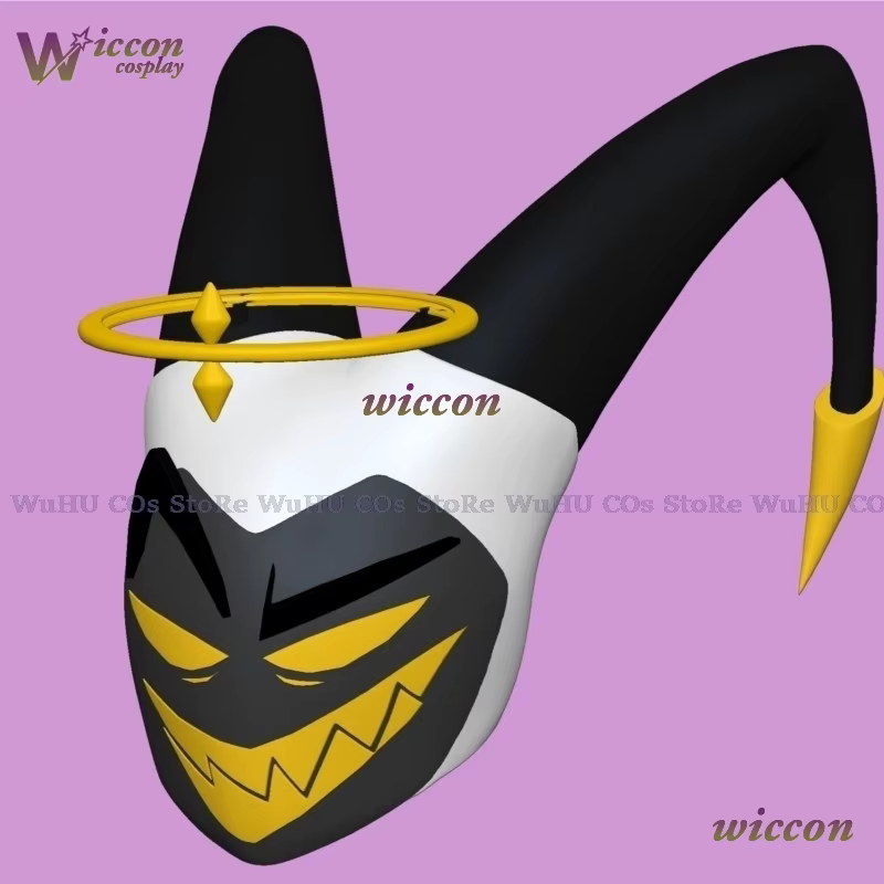 Wona Hasbin Adam Cosplay ongles perruque Anime hôtel premier homme ange Halo masque