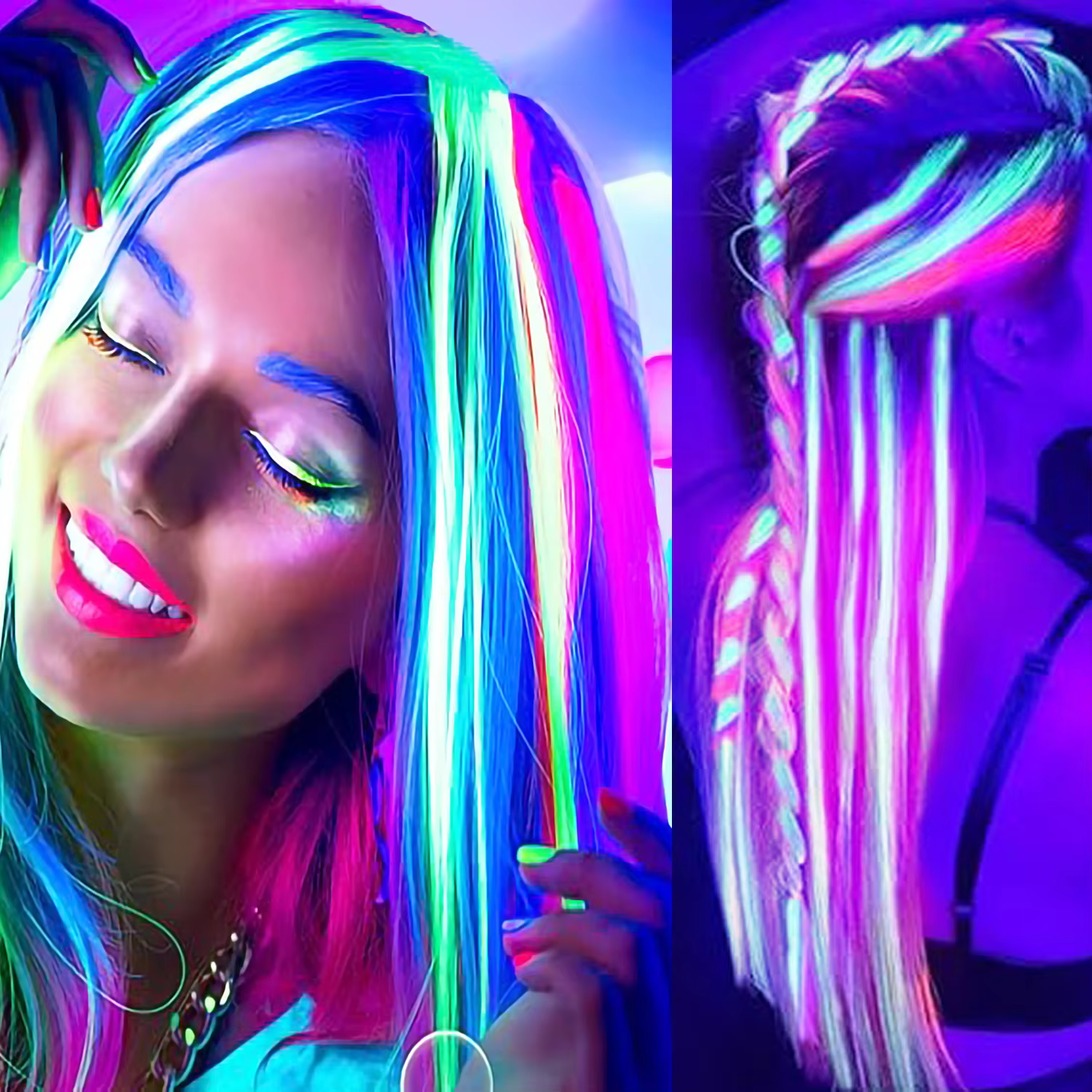 Extensions capillaires synthétiques lisses de 20 pouces