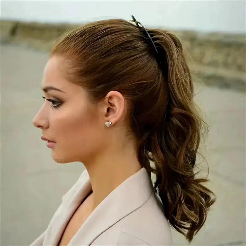 Lot de 3 pinces à cheveux noires