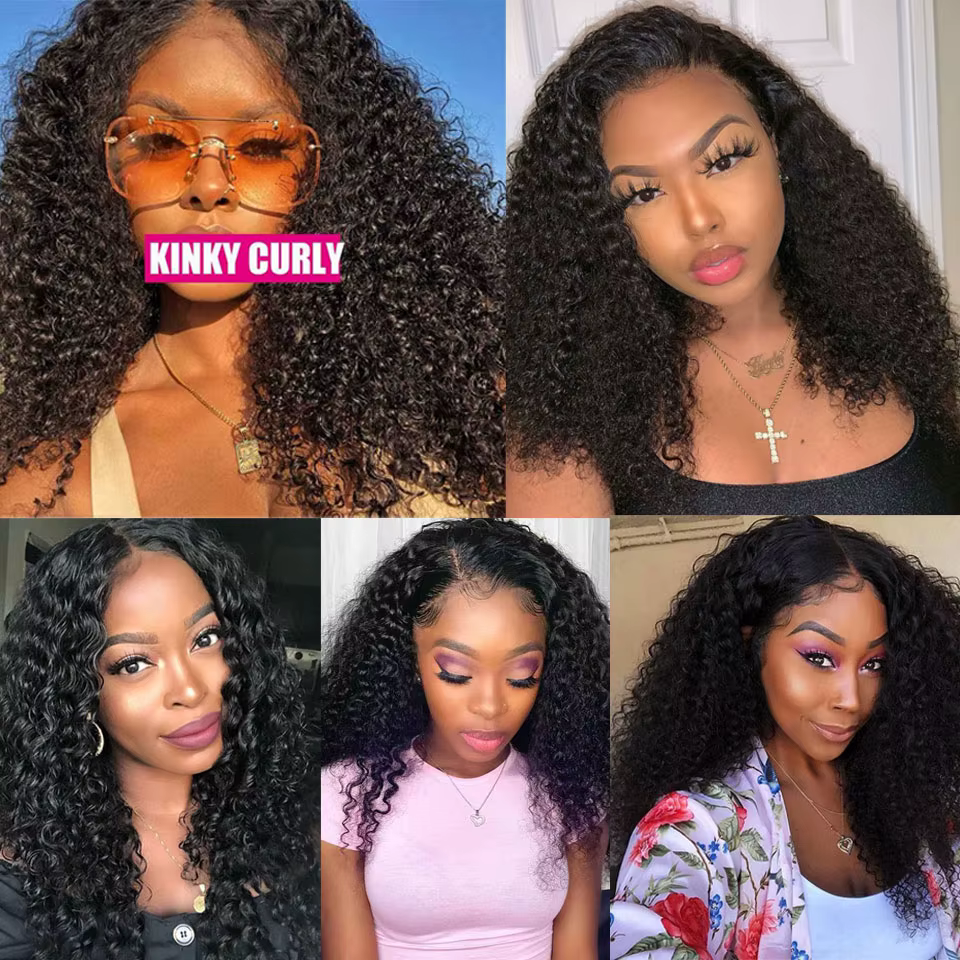 Offre de lots de cheveux humains bouclés crépus bruts non traités