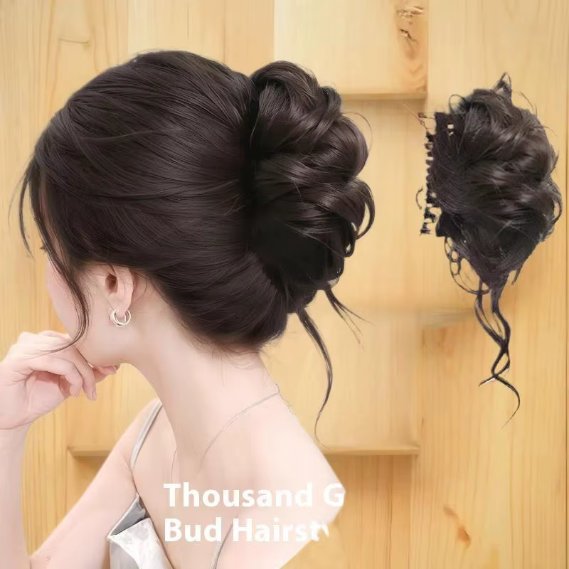 Chignon démélé artificiel