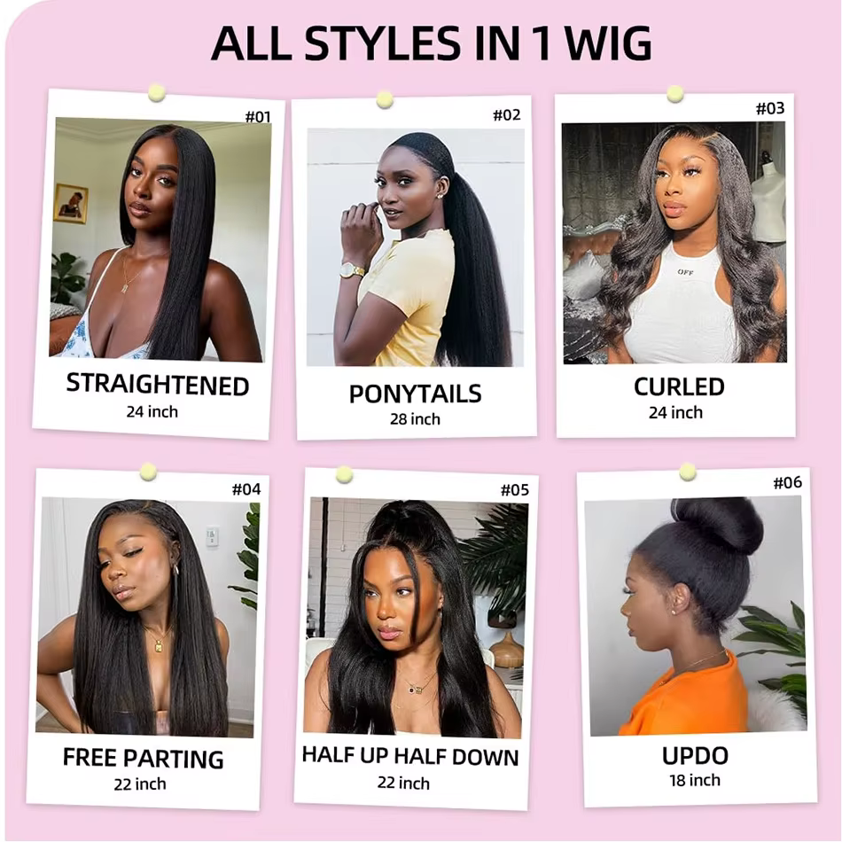 Perruque Lace Front Wig naturelle sans colle