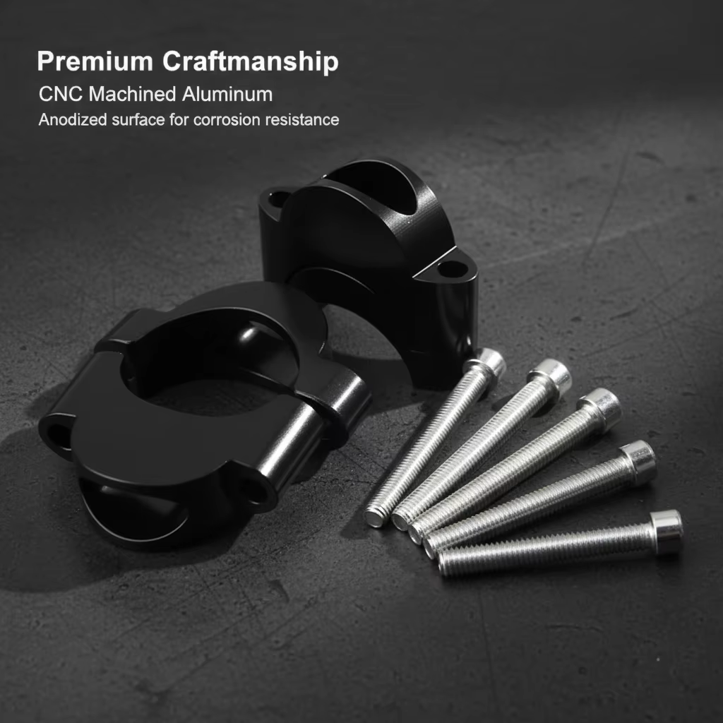 Entretoise de guidon en alliage d'aluminium TT Aerobar pour guidon de 31,8 mm – Kit d'extension pour vélo de route et triathlon (modulaire, empilable 10 mm/20 mm)