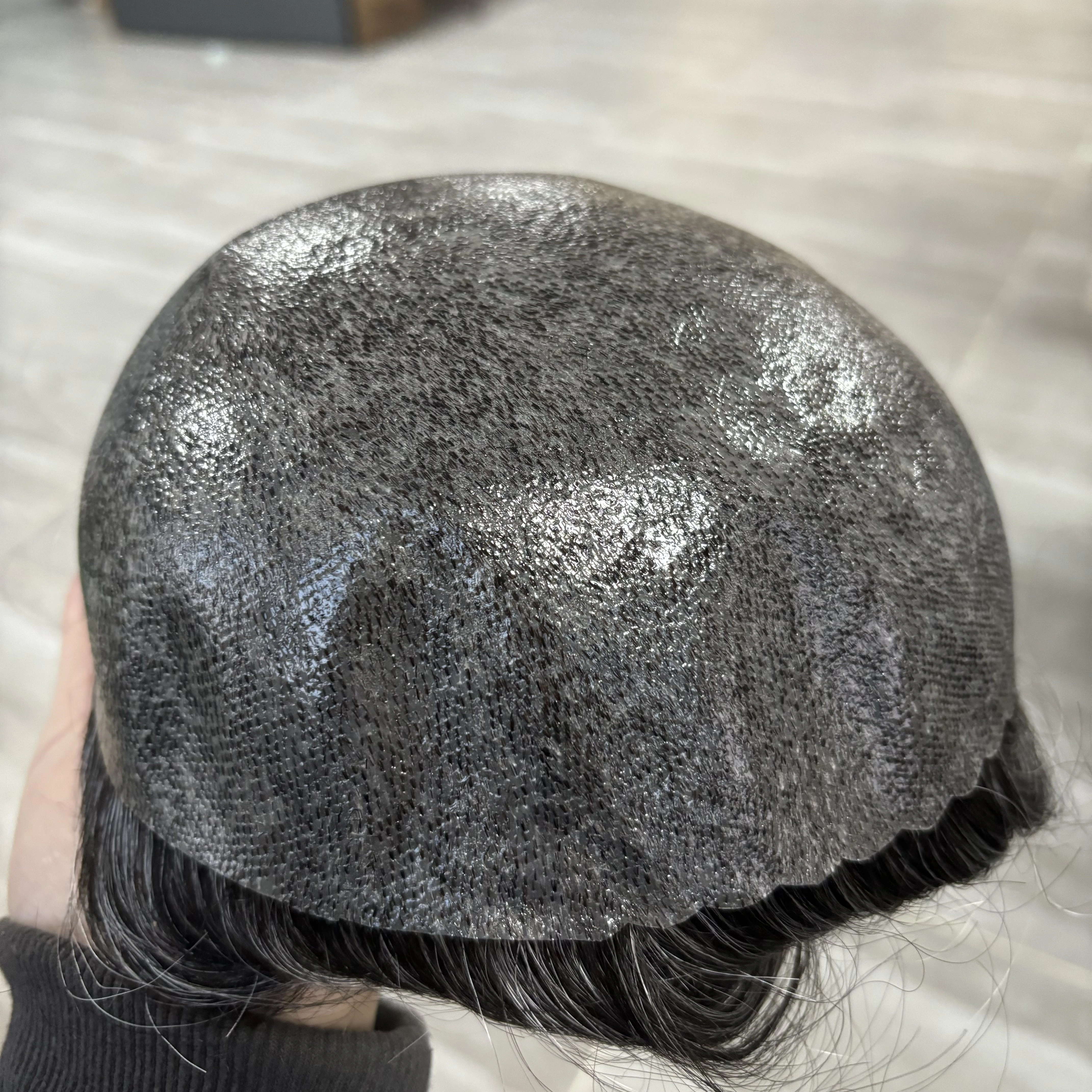 Prothèse capillaire pour homme en cheveux naturels