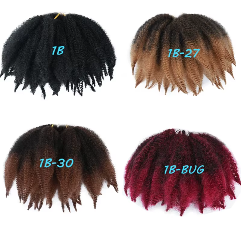 Tresses synthétiques de 8 pouces