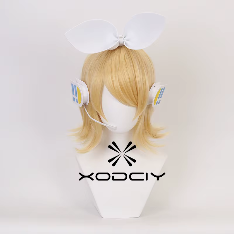 Perruque de Cosplay Rin Len de haute qualité