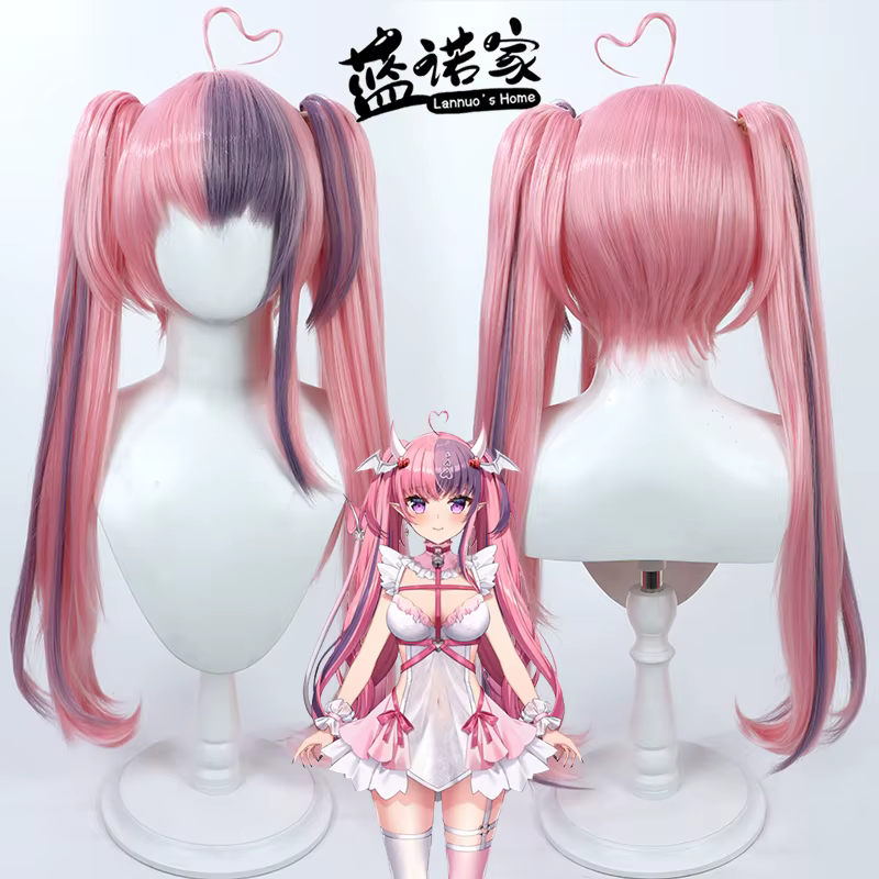 NIJISANJI virtuel YouTube Ironmouse Cosplay perruque Halloween fête accessoire cheveux synthétiques fibre résistante à