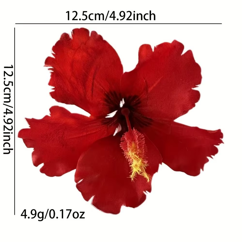 Pince à cheveux fleur artificielle Hibiscus
